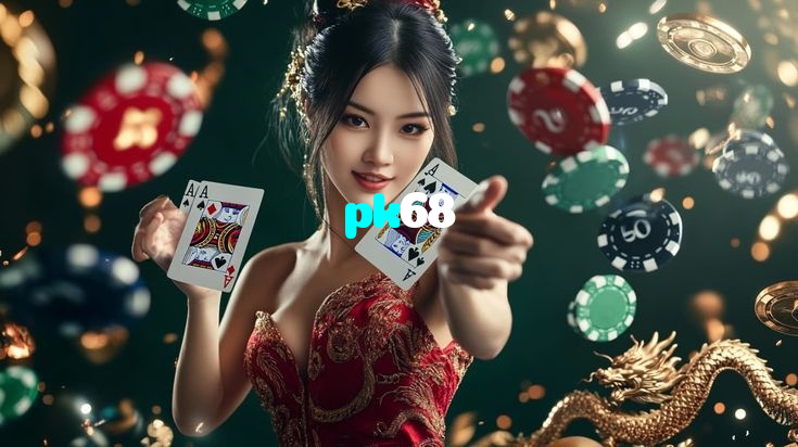 pk68 casino presented on mobile device in Pakistan with slots and live games